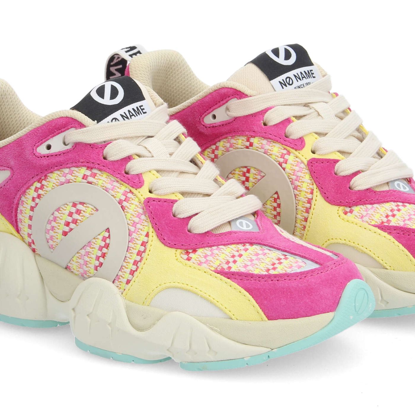 KRAZEE RUNNER W - SUEDE/GRASS/SDE - ROSA/GIALLO